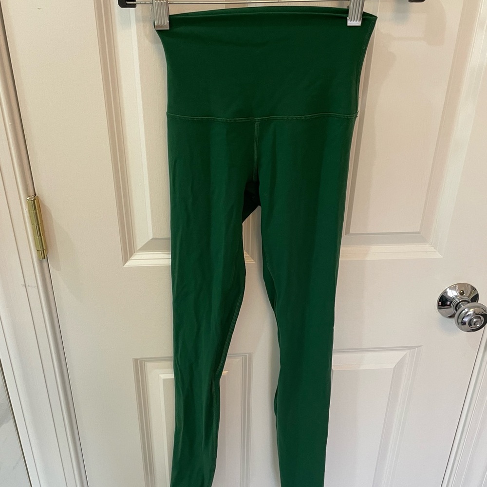 green lululemon align leggings